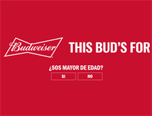 Tablet Screenshot of budweiser.com.ar