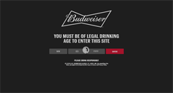 Desktop Screenshot of budweiser.com